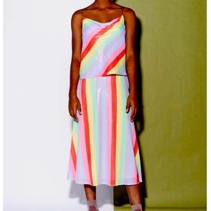 NWT Olivia Rubin Penelope sequin midi skirt - 0